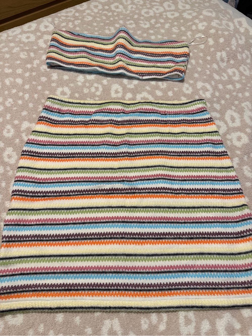 Princess Polly Multicolor Striped Knit Mini Skirt